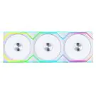 Вентилатори 3бр Lian Li UNI FAN SL Wireless ARGB PWM Reverse Blade - 120 mm Бели + Контролер, (35939402)