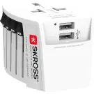 Адаптер SKROSS PRO MUV 2 x USB-A, 1.302960, World, Бял, (35937081)