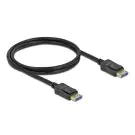 Кабел Delock DisplayPort 2.0 мъжко - DisplayPort мъжко, 1.0м, 10K, 54 Gb/s, Черен, (35935384)