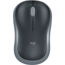 Безжична оптична мишка LOGITECH M185, USB, Сив/Черен, (35934820)