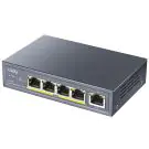 Суич Cudy GS1005P, 5 портов, 10/100/100, PoE+ Switch 60W, Uplink порт, (35935477)