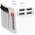 Адаптер SKROSS PRO MUV 4 x USB-A, 1.302961, World, Бял, (35937082)