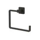 Закачалка за кърпа TEKNO TEL TR MG 335B, 19х14х6 см, Закрепване с дюбел, Матово черно, (18298)