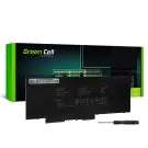 Батерия за лаптоп DELL Latitude 5280 5290 5480 5490 5491 5495 5580 5590 5591 Precision 3520 3530 93FTF GJKNX 7,6V 6200mAh GREEN CELL, (35939335)