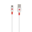 Кабел Skross, USB-C - USB-A 2.0 мъжко, 2.0м, Бял, (35937087)