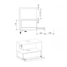 Абсорбатор за вграждане Heinner HTCH-440GBK, (12389)