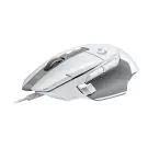 Геймърска мишка Logitech, G502 X, Оптична,  Жична, USB, Бяла, (35935480)