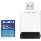 Карта памет Samsung PRO Plus, SD Card, 128GB, USB Четец, Бяла, (35937302)