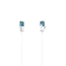 Мрежов кабел HAMA Flexi-Slim, U/UTP CAT 6a, 10 Gbit/s, RJ-45 - RJ45, 3.0 m, Бял, (35934651)