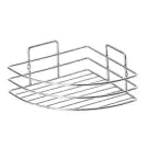 Ъглова етажерка за баня Metalife DKB-715, 18х18х8 cm, Хром, (17307)