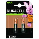 Акумулаторна батерия DURACELL R03 AAA, 900mAh NiMH, 1.2V, 2 бр. в опаковка, (35939915)