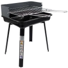 Барбекю на дървени въглища Master Grill & Party MG936, Регулируема решетка, Сгъваемо, Черен, (35948654)