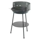 Барбекю на дървени въглища с долен рафт MasterGrill MG915, 35 см диаметър, Метал, Черен/сив, (17618)