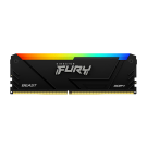 Памет Kingston FURY Beast Black RGB 8GB DDR4 3600MHz CL17, (35936752)