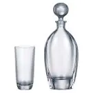 Комплект гарафа + чаши за вода Bohemia Orbit Set 1+6, 700 мл, 6 чаши х 300 мл, Кристалит