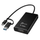Кепчер адаптер j5create JVA11, HDMI - USB-C, 4K, Черен, (35936683)