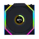 Вентилатор Lian Li UNI FAN SL Wireless LCD Reverse Blade ARGB PWM - 120 mm Черен, (35939406)