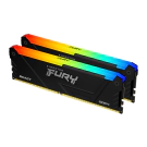 Памет Kingston FURY Beast Black RGB 16GB(2x8GB) DDR4 3200MHz CL16, (35936747)