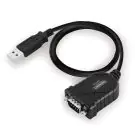Конвертор Ewent USB -  RS232 9 пин мъжко, Черен, (35934867)