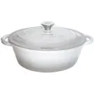 Чугунена тенджера Kinghoff KH 1520, 2.4 литра, 21 см, Емайлирана, Индукция, Сив, (13159)