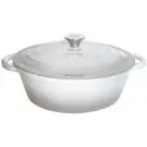 Чугунена тенджера Kinghoff KH 1521, 4 литра, 24 см, Емайлирана, Индукция, Сив, (13161)