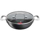 Тиган Tefal Unlimited Shallowpan G2557172 26см + капак, (35931688)