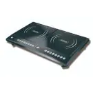 Двоен индукционен котлон Rosberg R51445JD, 2000+2000W, 8 нива, Таймер Черен, (13080)