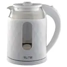 Електрическа кана ELITE GEK-1228W, Стъклен корпус, Бял, (22076)