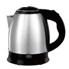 Електрическа кана Rosberg R51230J, 1500W, 1L, Защита, Инокс/черен, (13098)