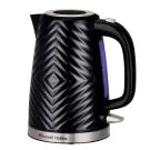 Електрическа кана Russell Hobbs 26380-70, 2400 W, 1.7 л, Бързо завиране, 3D Дизайн, Чучур без подливане, Черен, (17783)