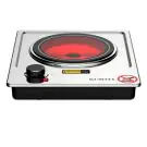 Електрически котлон Kumtel HCB-1001, 1200 W, Регулиране на температурата, Защита от прегряване, Керамика, Инокс, (22191)