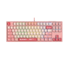 А4tech Геймърска механична  клавиатура Bloody Energy Pink S87 BLMS TKL RGB Backlit red switch , USB, (35940117)