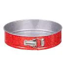 Форма за торта с падащо дъно Voltz V51223RB20, 20 см, Мраморно незалепващо покритие, Червен, (551223RB20)