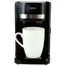 Кафемашина Rosberg R51170D, 350W, 150 ml, Включена чаша, Автоматично изключване, Черен, (21239)