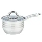 Касерола с капак Bohmann BH 3138-14, 14 см, 1.2 л, Неръждаема стомана, Индукция, Инокс, (20684)