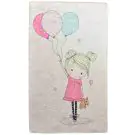 Kилим Chilai Home 876CHL1201, 140x190 см, Aнтибактериални кадифени нишки, Полиестер, Розов, (876CHL1201)