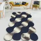 Килим Chilai Home 959CHL2291, 100х160 см, Полиестер, Антибактериален, 10 мм, Син/бежов, (11462)