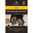 Комплект двойни подложки за двоен AirFryer NoStik 1FFF139, За многократна употреба, Бежов, (20176)