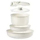 Комплект тенджера и тигани Goldmann GM-1005, 5 части, Универсална дръжка, Индукция, (35948592)