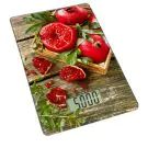 Кухненска везна Rosberg Premium RP51651KD Pomegrenate, 5 кг, ТАРА, Стъклена, Нар, Многоцветен, (12869)
