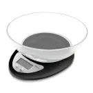 Кухненска везна с купа Rosberg Premium R51651HT, 5 кг, Купа, LCD дисплей, ТАРА, Черен, (21262)