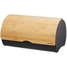 Кутия за хляб Klausberg KB 7712, 38 см, Лека и здрава конструкция, Бамбук, Кафяв/черен, (20775)