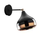 Лампа за стена Elefant 892OPV1301, Метал, 17х28см, Стилен дизайн, Черен/бронзов, (892OPV1301)