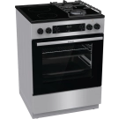 Комбинирана стъклокерамична готварска печка GORENJE GKC6C60XT, 71 л., инокс, (17297)