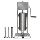 Машина за пълнене на колбаси Klausberg KB 7930, 5 кг, Ръчна, 4 стоманени накрайника, Клапан за обезвъздушаване, Подвижен цилиндър, Инокс, (35946028)