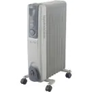 Маслен радиатор ELITE EOH-9200, 9 ребра, 2000W, Бял, (15934)