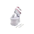 Миксер с купа 2в1 ZEPHYR ZP 1115 A, 500W, 5 скорости + Турбо, 2x2 бъркалки, Бял/червен, (18518)