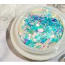 Парченца фолио, ефект Счупено стъкло, тюркоаз хамелеон, (35923276)