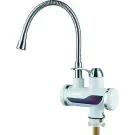 Нагревател за вода с гъвкав чучур Rosberg R57100CW, С дисплей, До 60C, За плот, Бял, (55R57100CW)