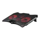 Охладител за лаптоп Esperanza Buran EGC102, 1500-2000 RPM, До 17.3, Червена LED подсветка, 17 dBA, USB, Черен, (22252)